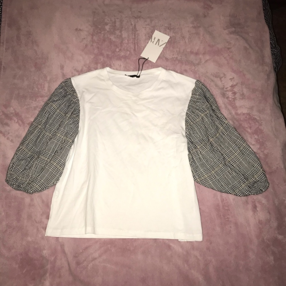 NWT ✨ Zara Balloon Sleeve Shirt